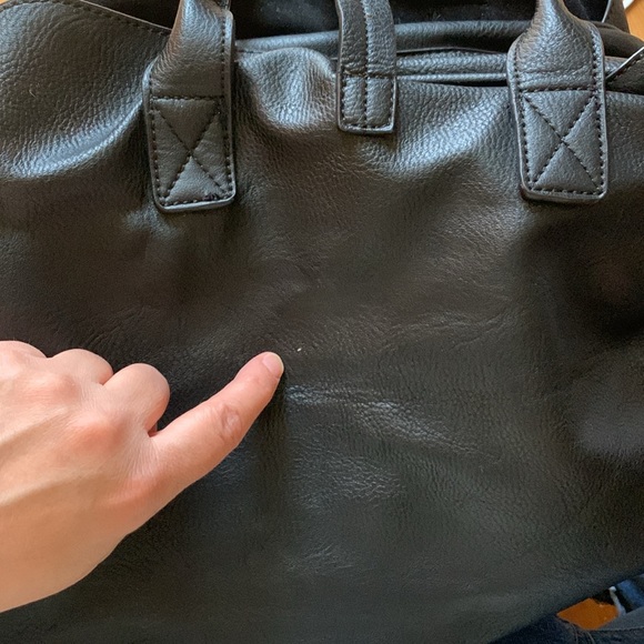 Mellow World Jasmine 3 compartment Compartment Satchel faux vegan leather modern - Picture 7 of 8